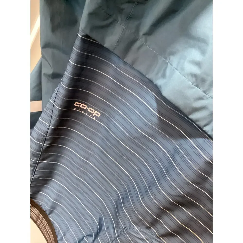Rei‎ Co-Op Men's Convertible Cycling Wind Breaker Jacket Hiking Blue Size Small